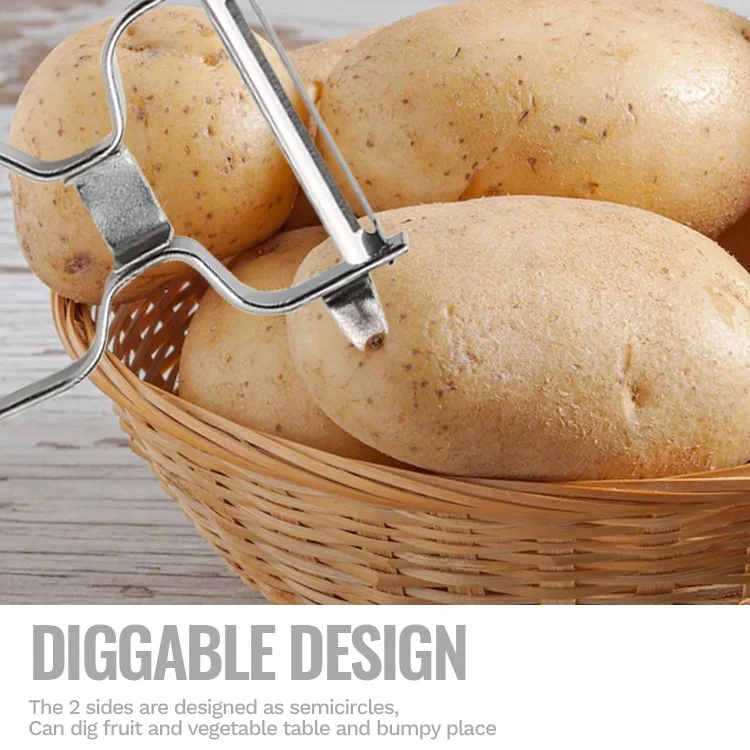 Gloway Custom Manufacturer Kitchen Gadget Tools Y Peeler Stainless Steel Vegetable Peeler For Veggie Potato Carrot Cucumber