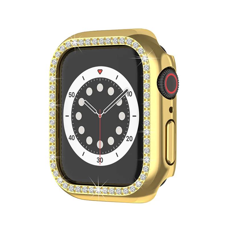 2022 Luxury PC Watch Case Cover For Apple Watch Series 7 Shiny Diamond Cover for iwatch case