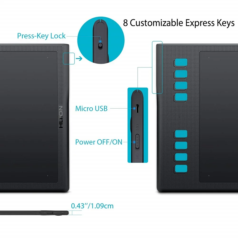 Huion Q11K V2 pc/laptop wireless digital pen USB electronic signature writing pad