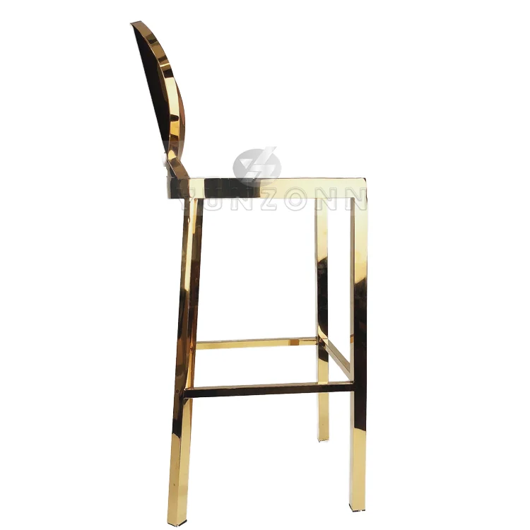 China High Quality Stainless Steel Bar Stool Vintage Industrial Design for Home Hotel Kitchen Dining Hall Use