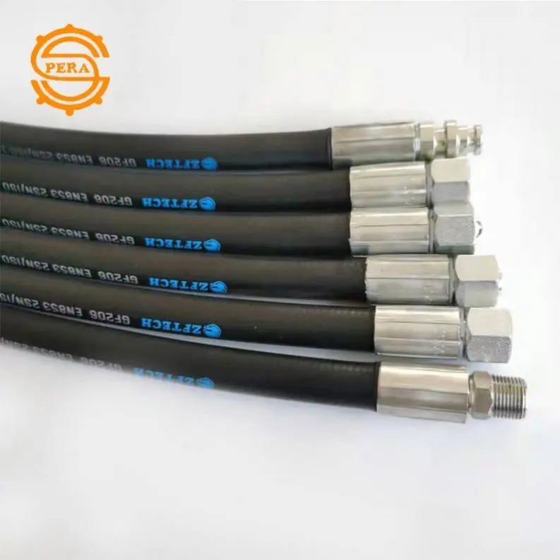 Superior Quality Oil Rubber Large Hydraulic Hose Assembly Excavator Hydraulic Hose