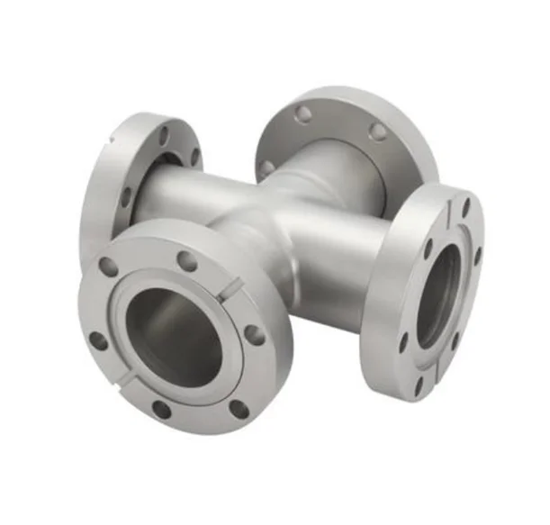 Vacuum Flange Socket Weld Cross Fittings Stainless Steel CF Conflat Crosses Rotatable