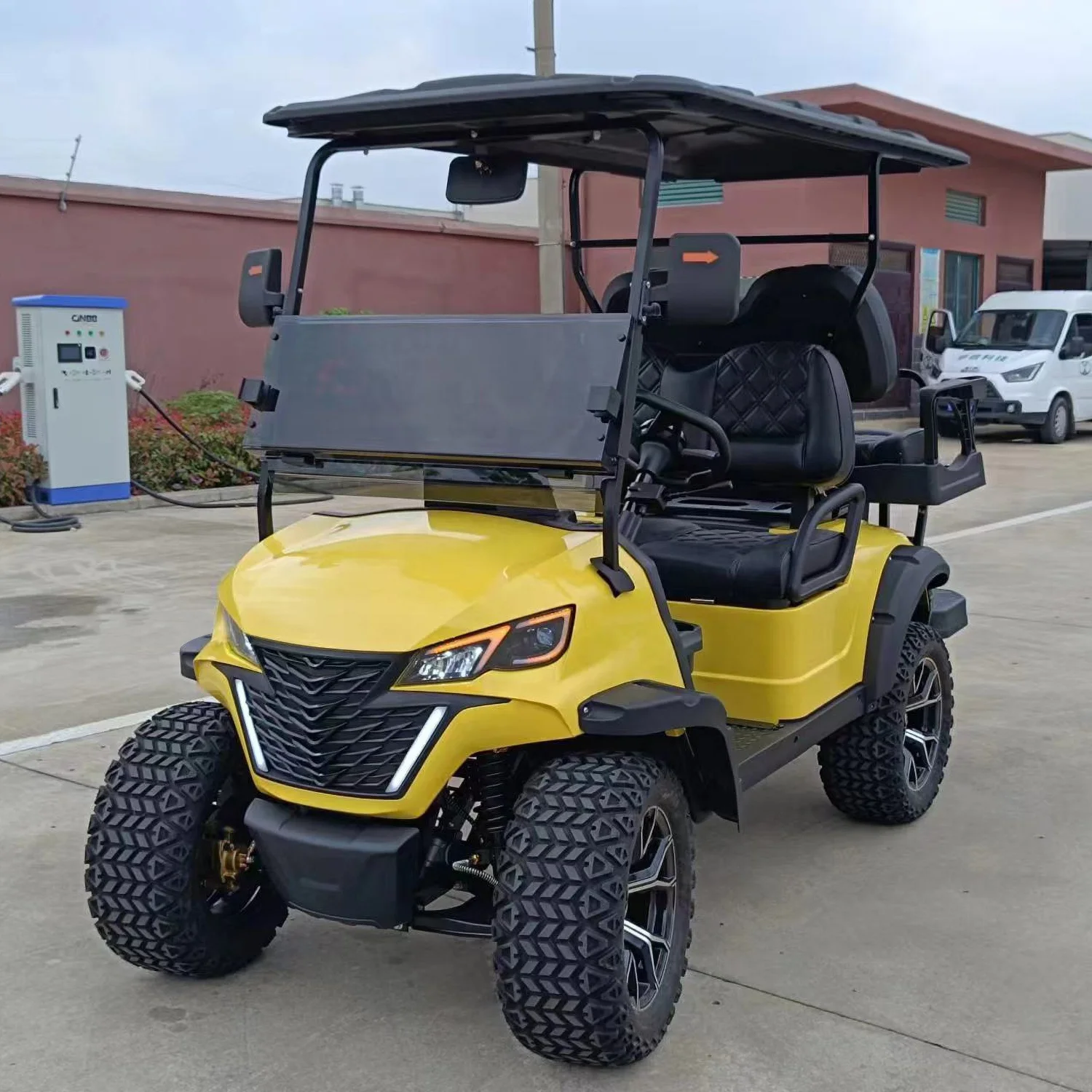 Free Shipping DDP Price 4 Wheel Drive Electric Golf Cart Lithium Battery 48 Volt Manufacturer