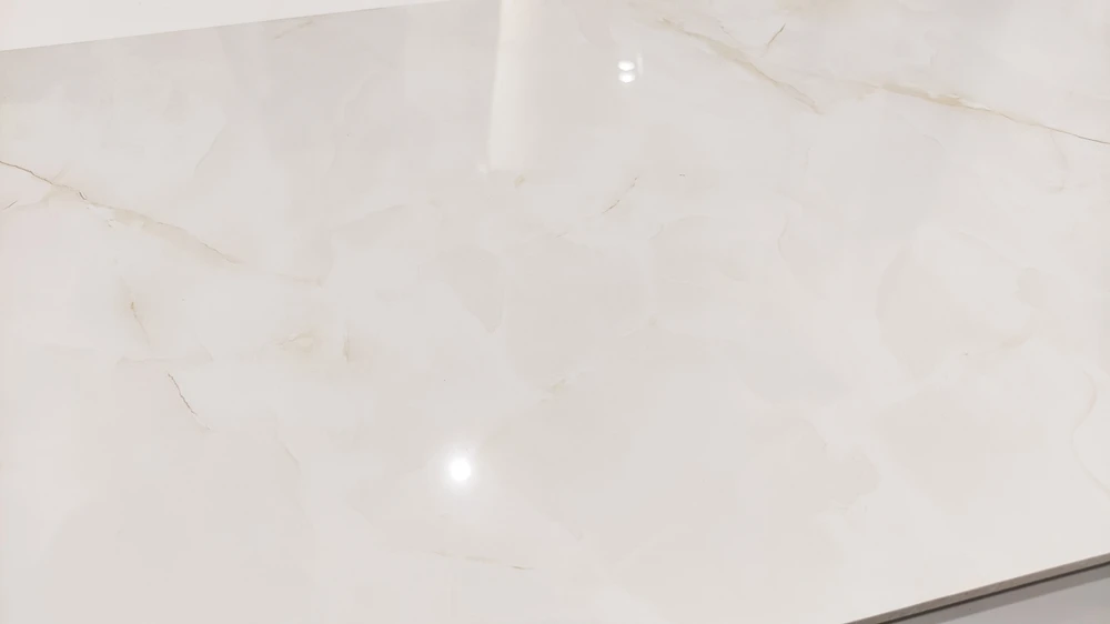 White porcelain tile wall panels