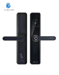 Ttlock smart lock for home security smart anti-peep digital door lock APP  triple anti-theft protection intelligent door lock