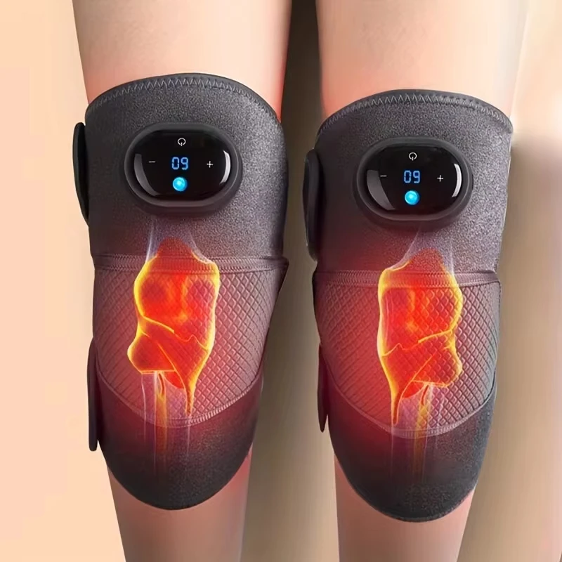 3 in 1 Knee Heating Massager Air Compression Wrap Knee Shoulder Digital Kneading Pain Relief Infrared Heat Therapy Knee Massager