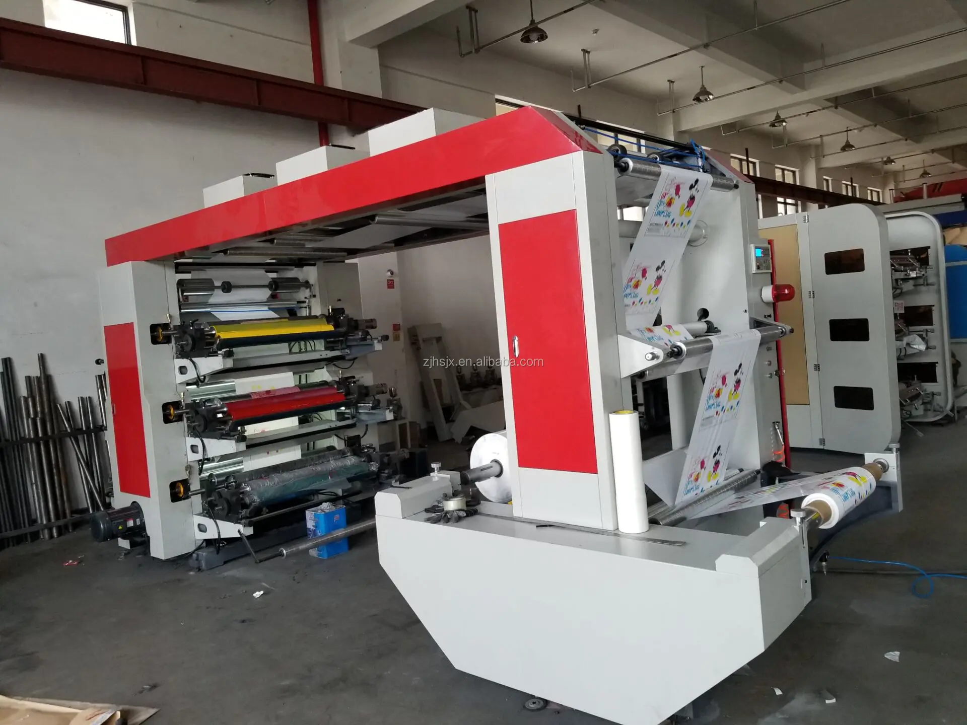 YT-61000 Middle Speed 6 Colors Bopp Laminating Film Roll Papers Flexographic Print Machine