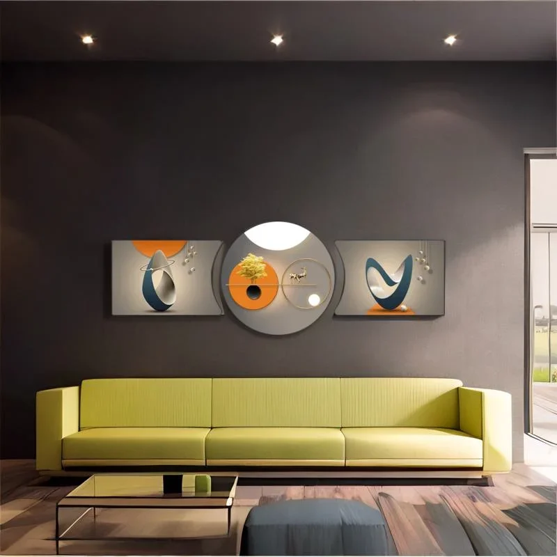 Living room decoration 3d nordic wall art canvas poster wholesale modern abstract design wall decor painting