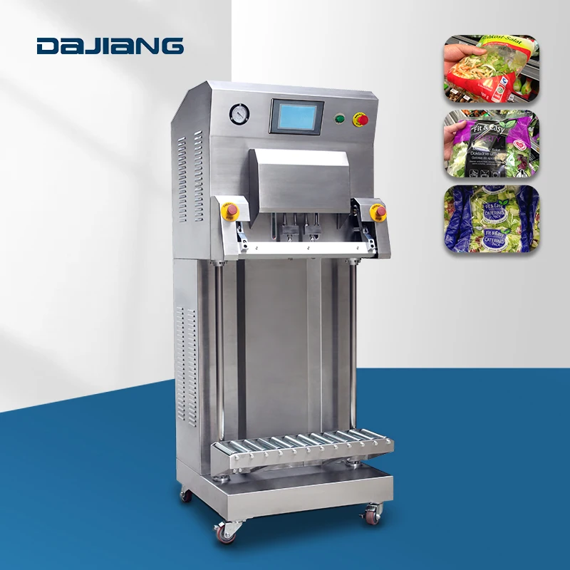 Vertical External Type Vacuum Pack Food Machine Rice Sealed Food Grain Packaging Machine