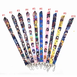 Demon Slayer Anime Comics Neck Lanyard Keychain Polyester Strap Lanyards for Cellphone Camera ID Card Holder