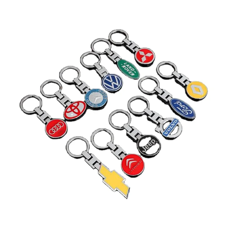 Promotion Gifts Backpack Pendant Car Brand Key Chain Holder Keyring Metal Auto Logo Keychain