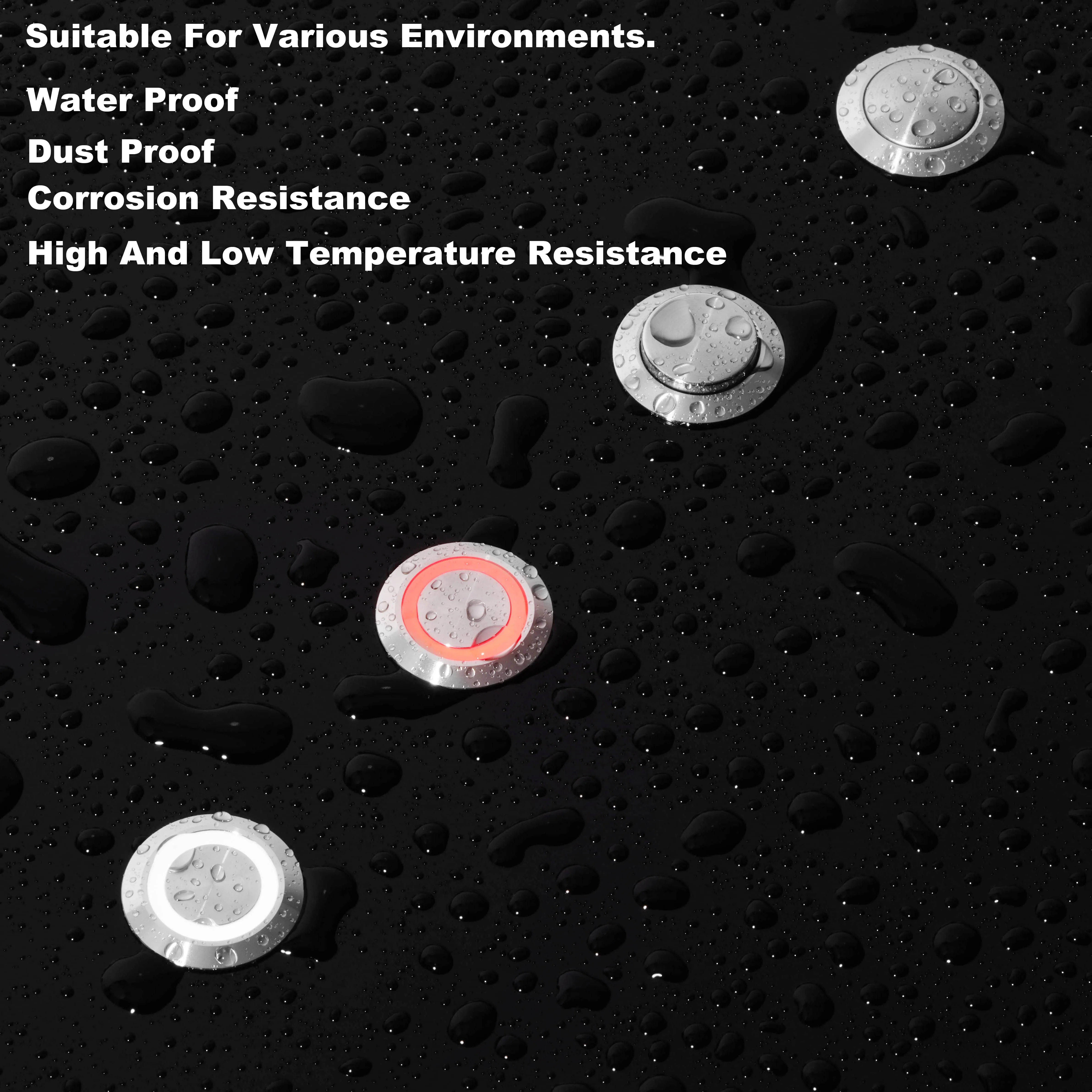 19mm  Metal Momentary welding-free Push Button  Switch Water Proof IP65  1NO