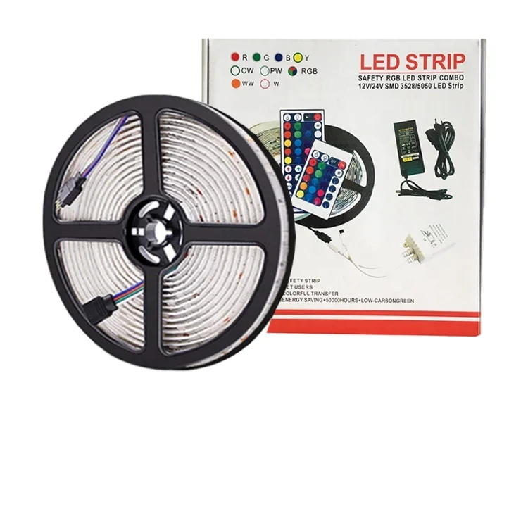 10m Waterproof SMD 5050 DC12V 30LEDs/M Flexible Smart Music wifi Remote Control RGB LED Flexible Strip Ribbon Tape Light Kit