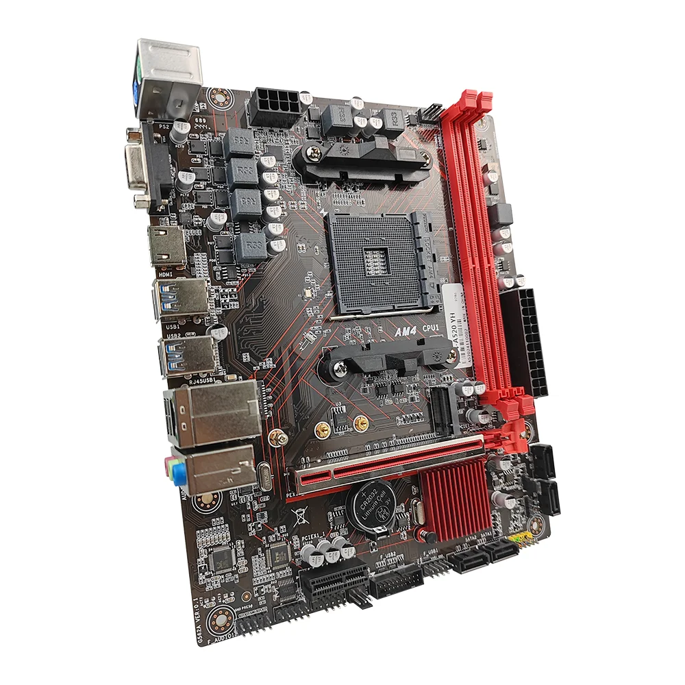 PCWINMAX Новый A520 A320 B450 разъем AM4 игровая микро ATX материнская плата двухканальная DDR4 поддержка 3000 4000 5000 серии CPU