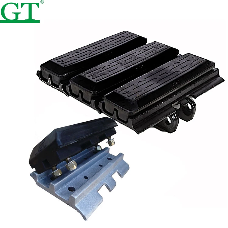 Rubber track rubber pad for Agricultural crawler track skid steer loader mini excavator
