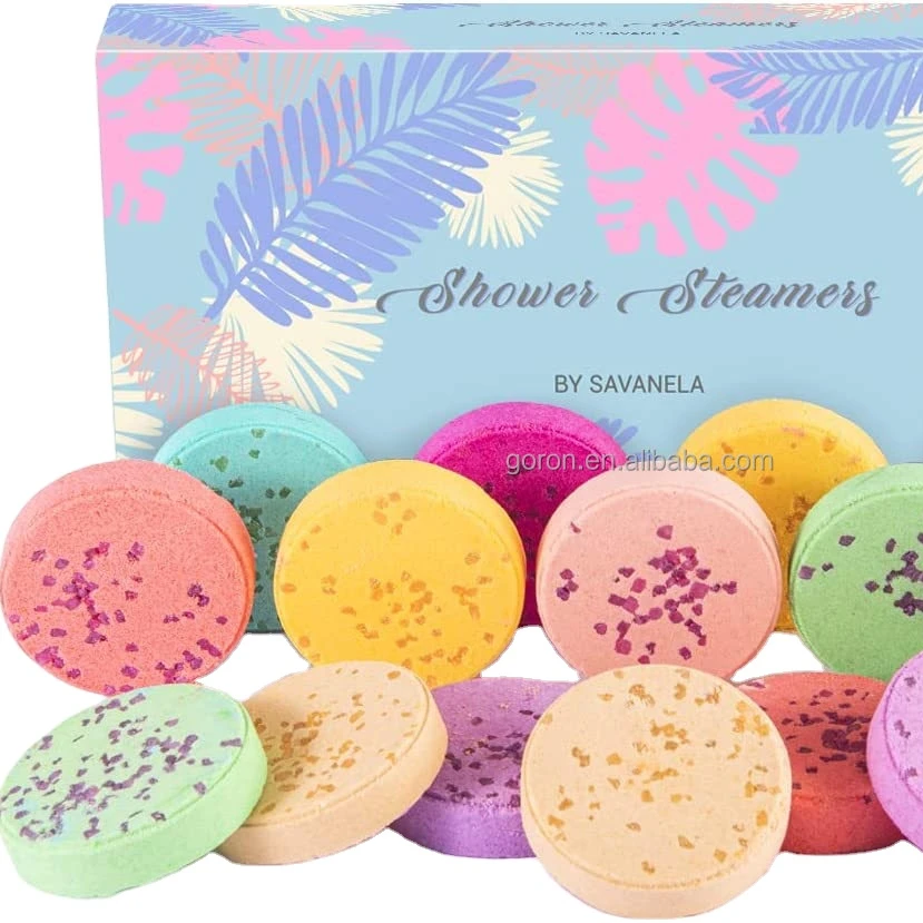 Wholesale custom luxury package natural aromatherapy vapor tablets bath bombs gift set