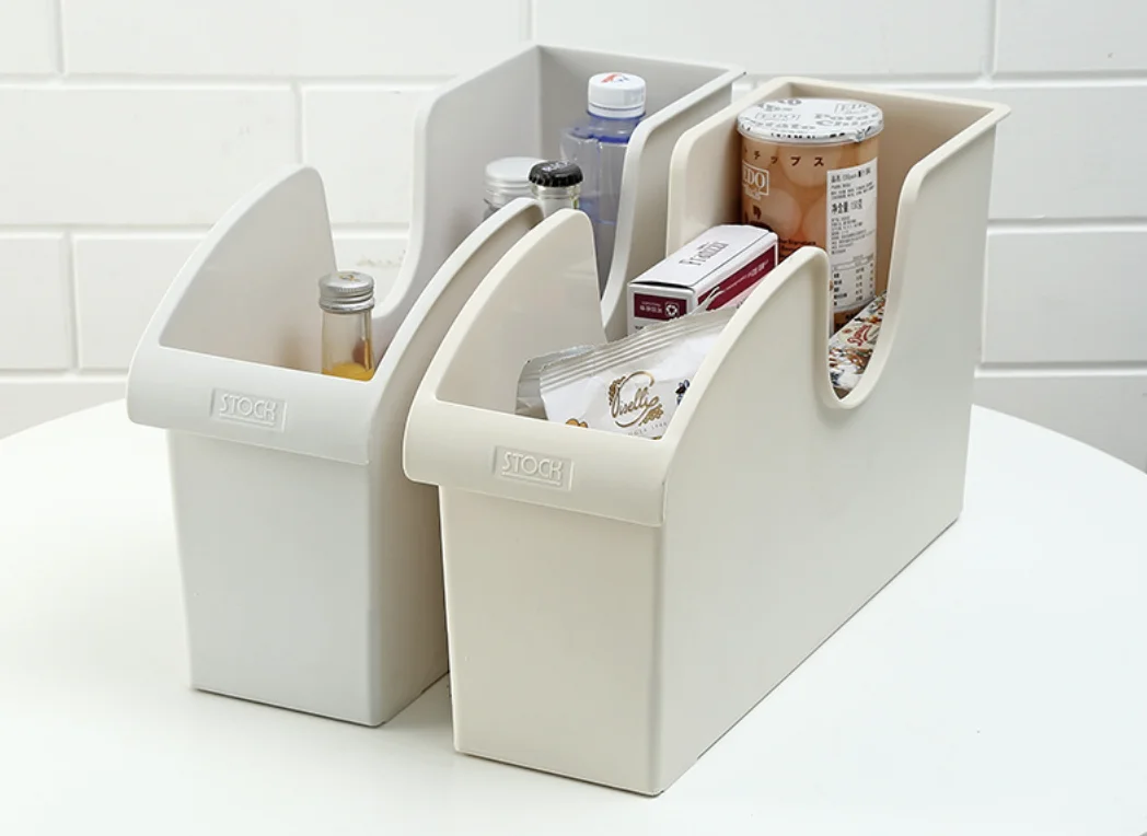 Home Furnishing Reception Series Kitchen Shelves Storage Pot Lock Seasoning Multifunctional Bathroom Cosmetics Storage Box