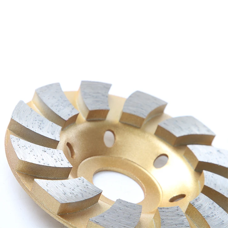 stone polish segmented turbo diamond cup grinding wheel