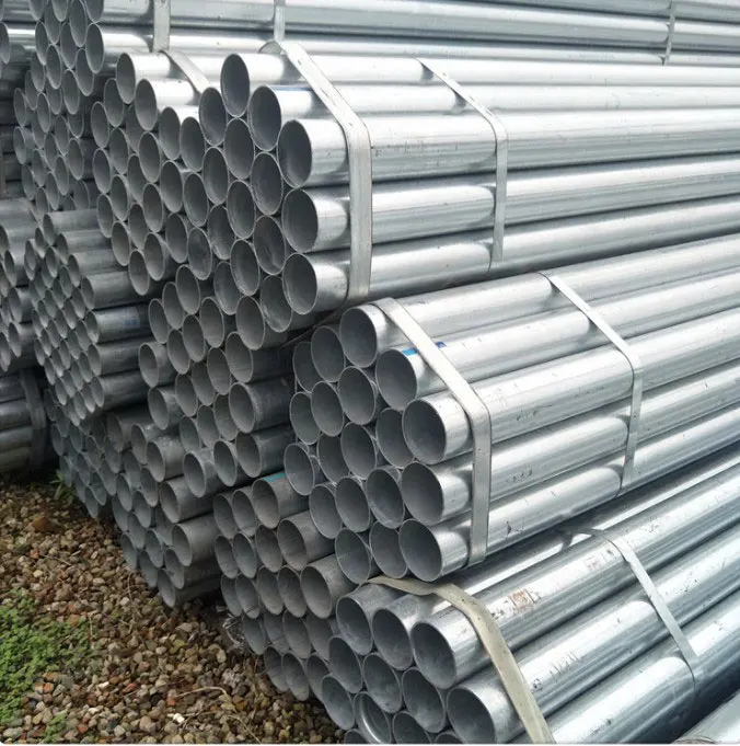 SAE 1008 1010 1020 Hot Dip Galvanized Round Steel Pipe / GI Pipe Pre Galvanized Steel Pipe