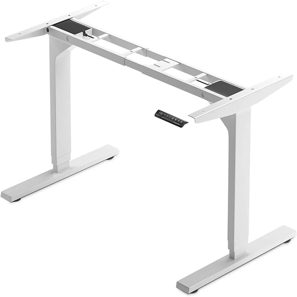 sit standing stand up electric height adjustable office standing table desk dual motor with cable management