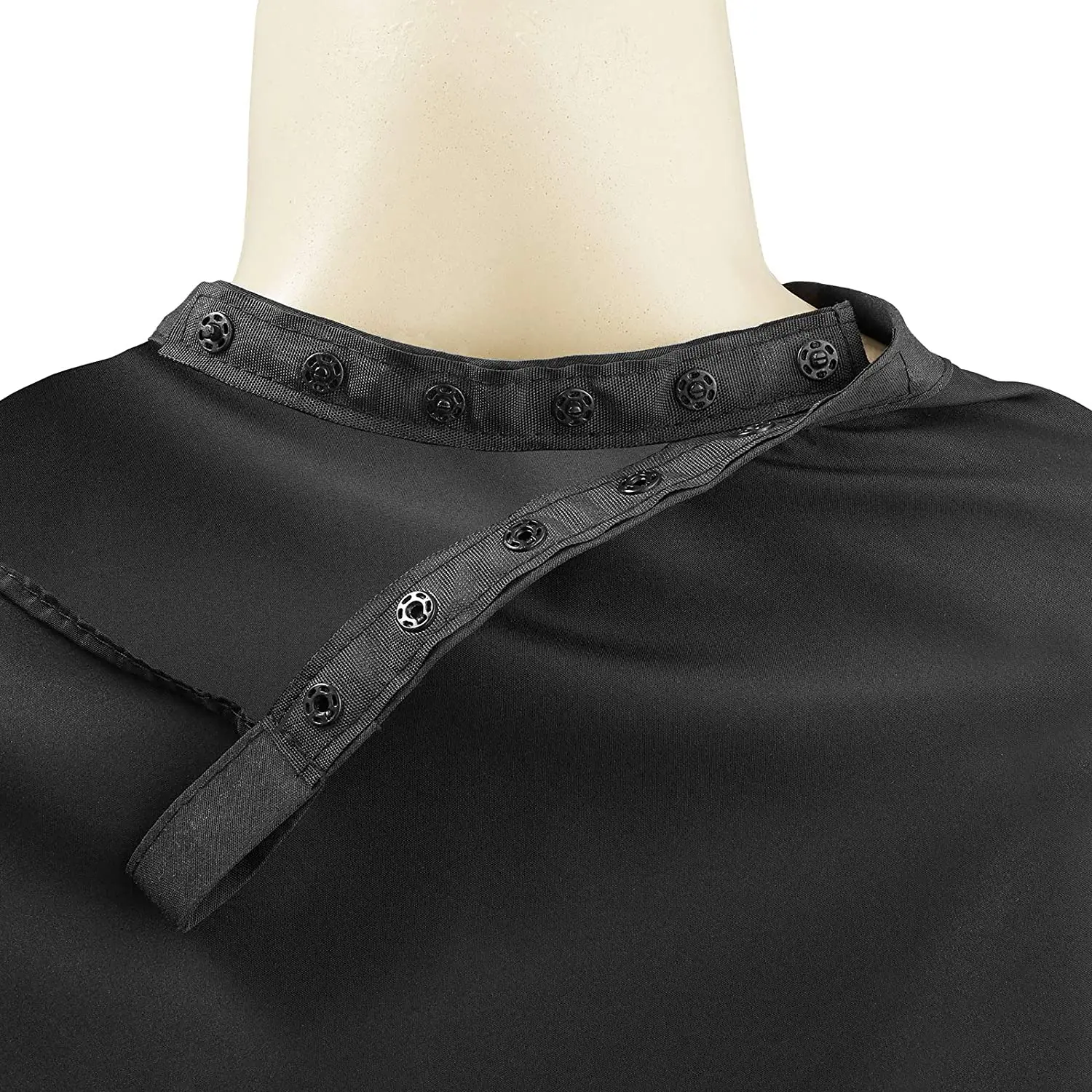 Lingsheng Профессиональный парикмахерский салон полиэстер черный водонепроницаемый логотип на заказ накидки