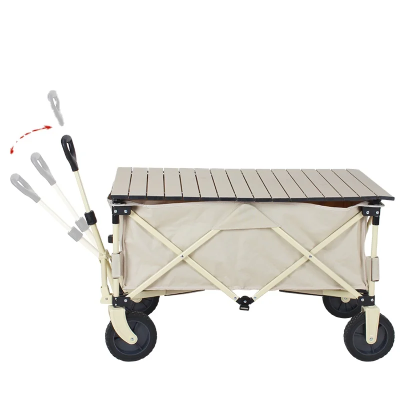 Factory Price Portable Camping Outdoor Folding Utility Wagon Fold Camp Trolley