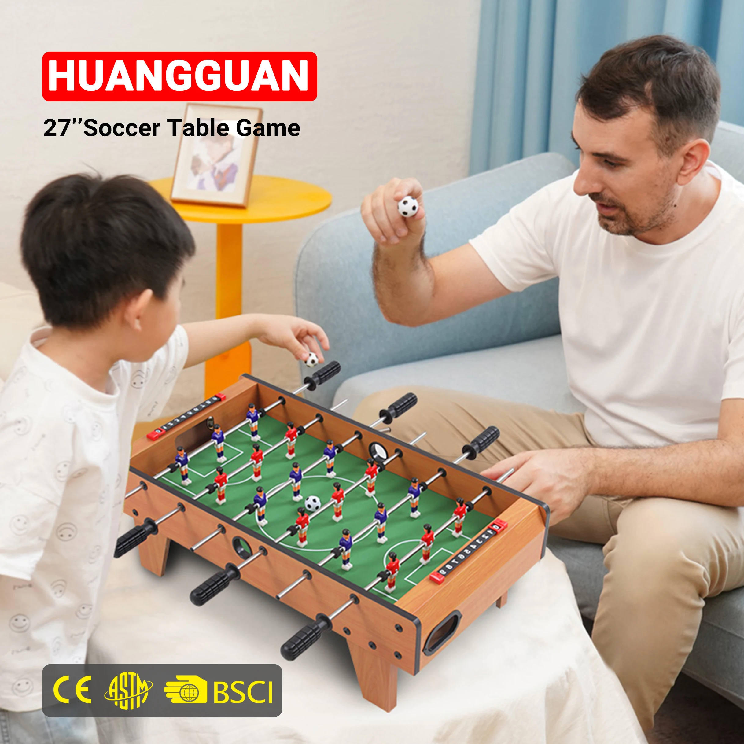Huangguan 27 дюймов лидер продаж футбольный стол настольный футбол мяч для семейных игр ночное белье