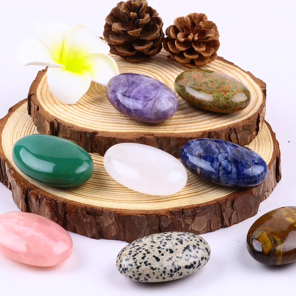 OEM ODM High Quality Energy massager stone Natural jade crystal agate for body health care custom logo Wholesale