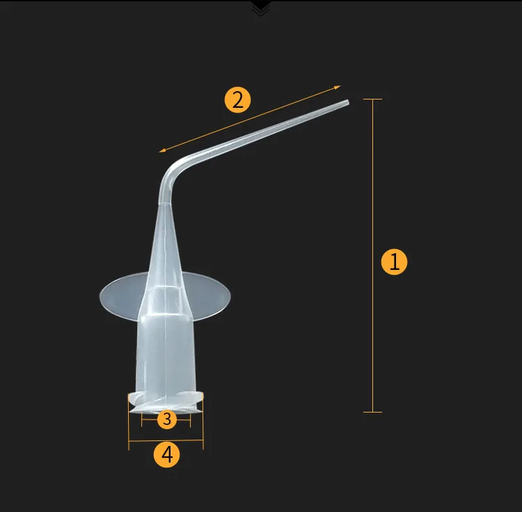 Disposable plastic dental long prebent needle tip plastic blunt irrigation needle plastic tip for syringe