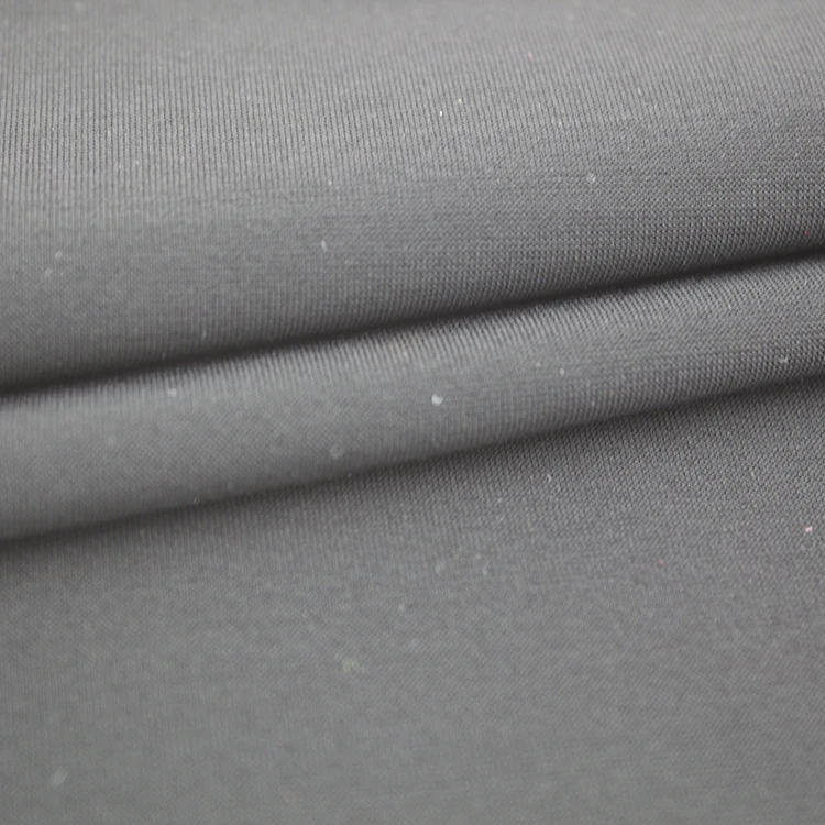 
73nylon 27spandex super soft 4 way stretch elastic breathable free cut black textile fabric 