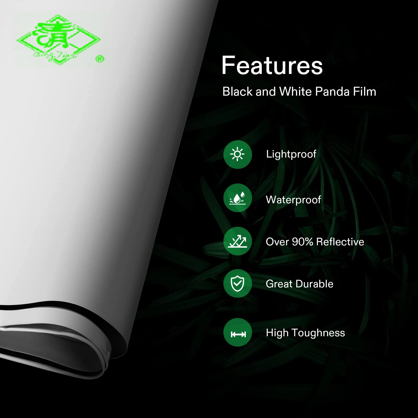 Anti-UV thickening Silage sheet Tear resistance Black And White Panda Silo Film exported to Russia