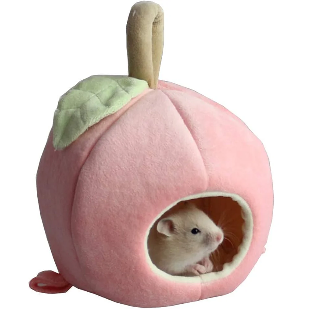 Lightweight Dreamy Fruit Designed Bed Nest Winter Hugging Hamster House for Small Sized Animals