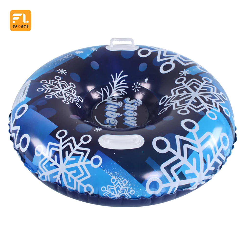 Winter Outdoor Sports Toys Colorful New Design Cold Resistant Material Inflatable Snow Sled Snowflake Winter Outdoor Sports