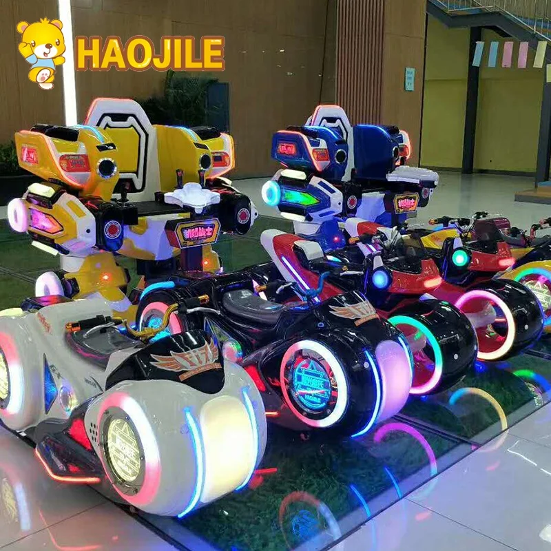 Haojile Amusement Park Commercial Anti-Collision Kid Motorbike Large Future Motorcycle for Sale Indoor