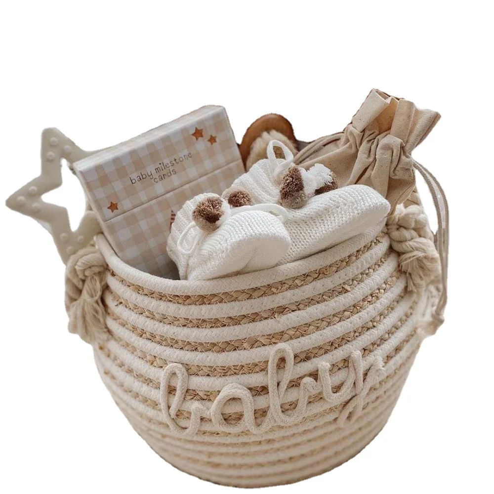 Infant Newborn Supplies Organizer Baby Shower Gift Basket Nursery Storage