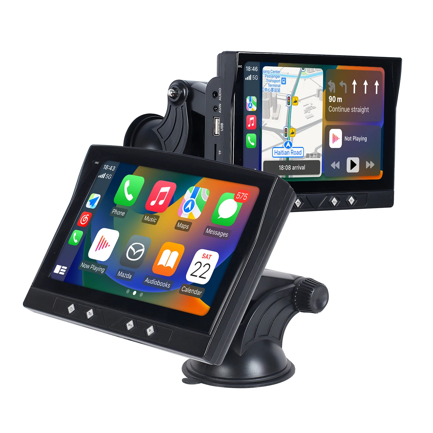 Threecar 7 inch car radio Touch Screen Universal Wireless Carplay car android stereo dvd player portable car radio carplay