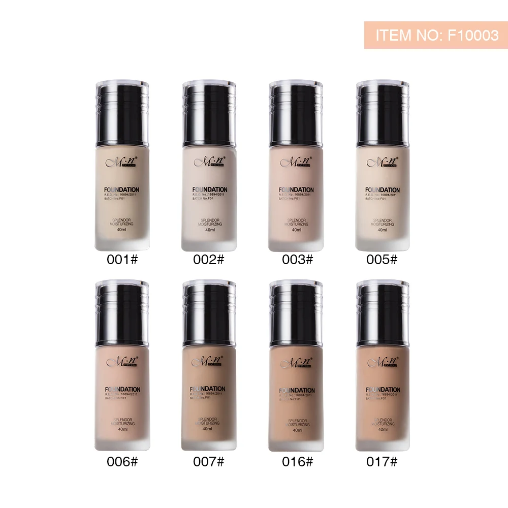 Menow F10003 OEM\ODM private label makeup waterproof Oil control concealer foundation liquid women cosmetics factory wholesale