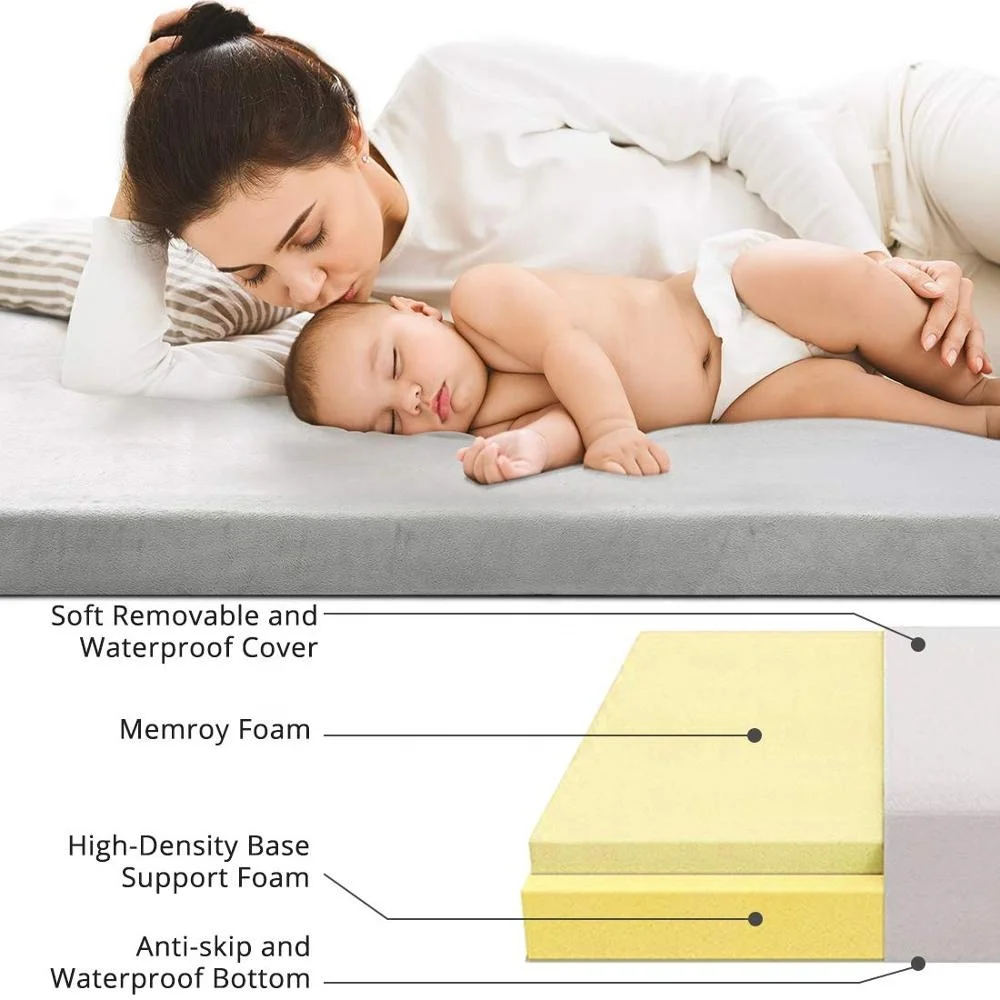 
2019 best outdoor waterproof ultralight folding sponge portable travel kids sleeping pad foldable memory foam camping mattress 
