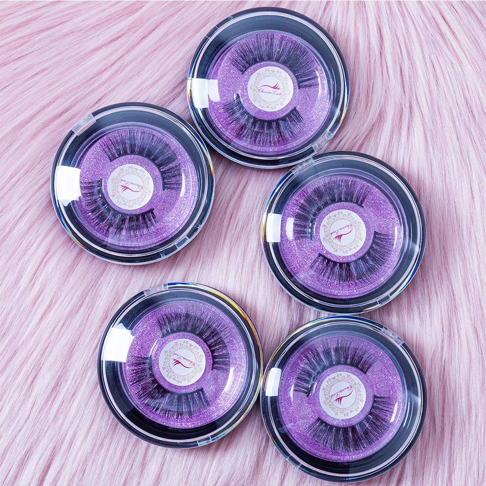 
High Quality 25mm Mink Eyelash False Eyelashes Vendor, Wholesale False Eyelash With Custom Logo and Packing Box 