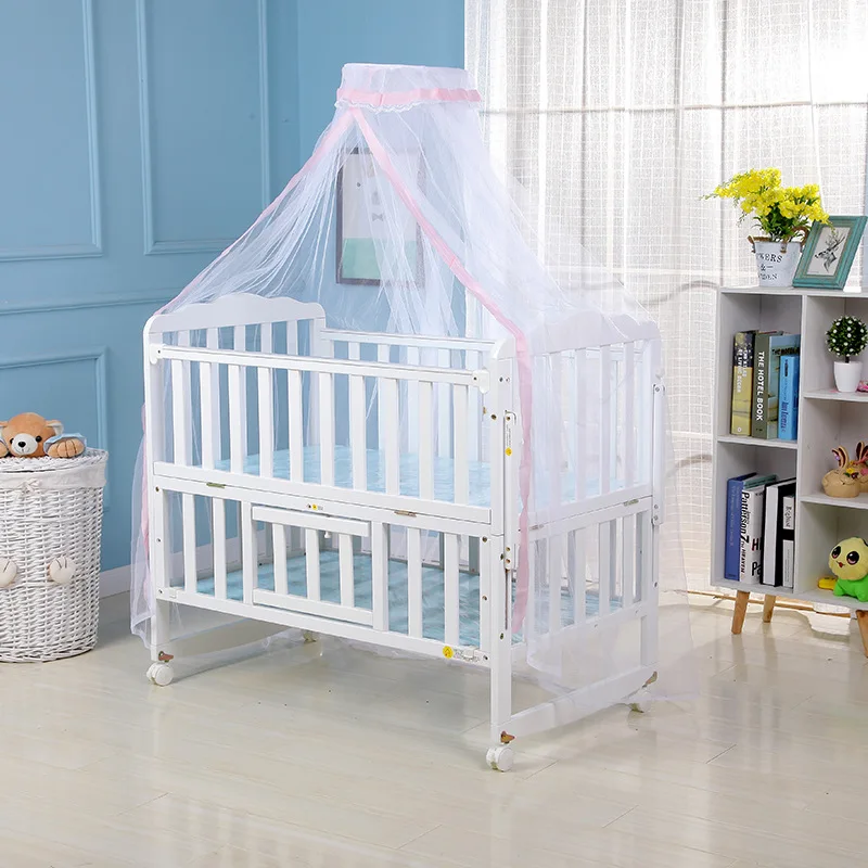 foldable portable baby canopy round mosquito net boys girls princess bed crib netting for kids room decoration