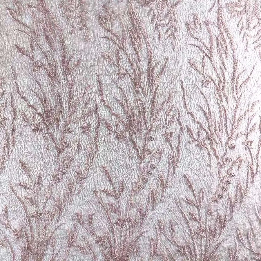 Classic Water Soluble Flat Embroidery Customized Dyed Lace Fabric Spider Mesh Textile for Party Dress