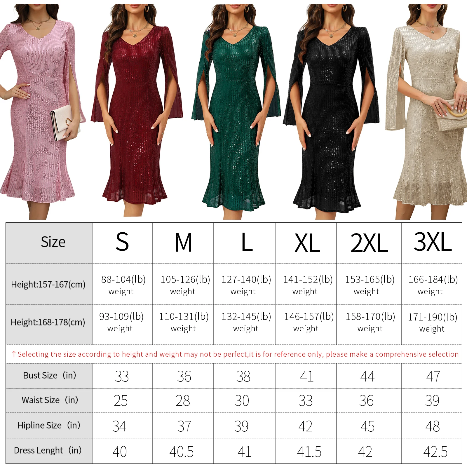 High Quality Luxury Womens Dinner cocktail Ladies Evening Gown Elegant Sequins Party Dresses With Long Sleeve
