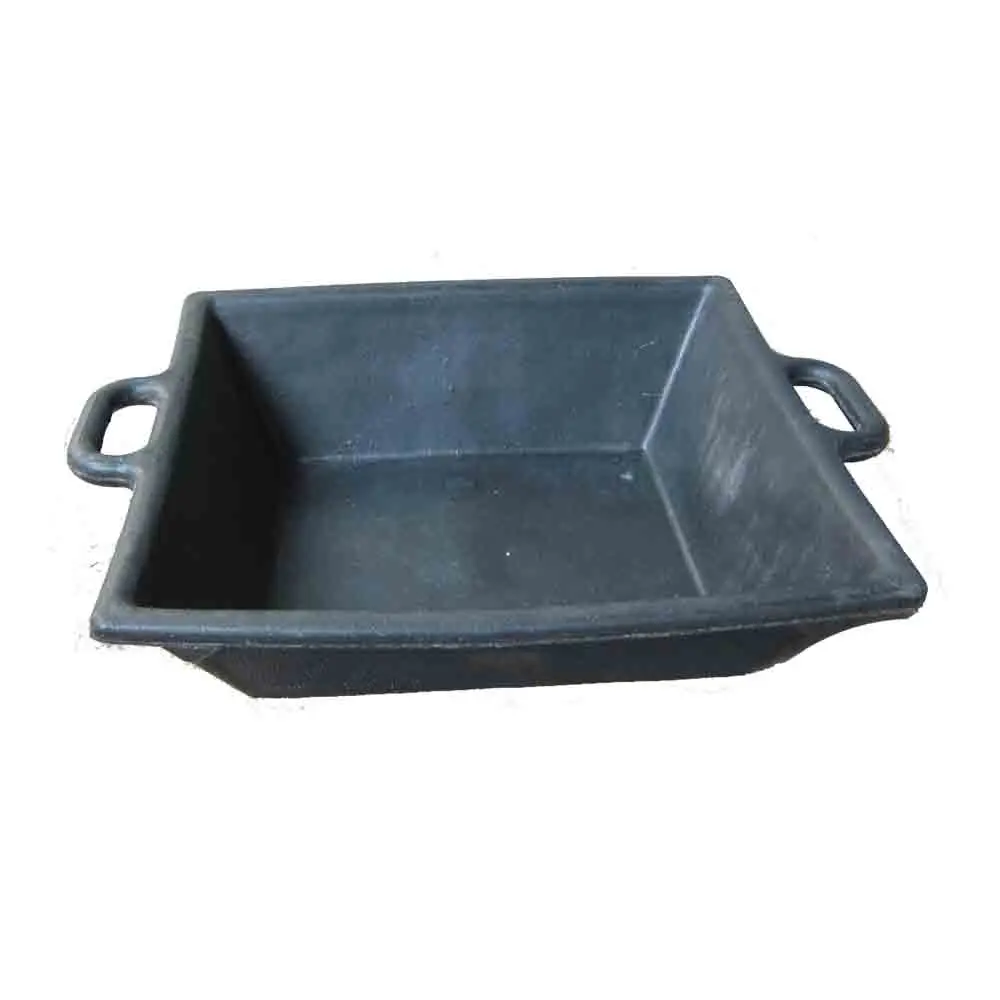 Retangular rubber tub,High quality Feeder&Drinks trough,Black Tools storage bucket with handles real rubber
