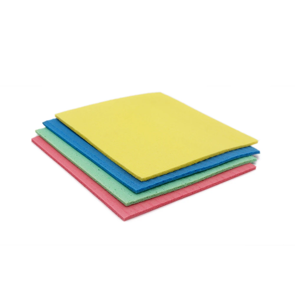 Kitchen dish cleaning cloth super absorbent sponge cellulose cloth compressed kitchen sponge for cleaning