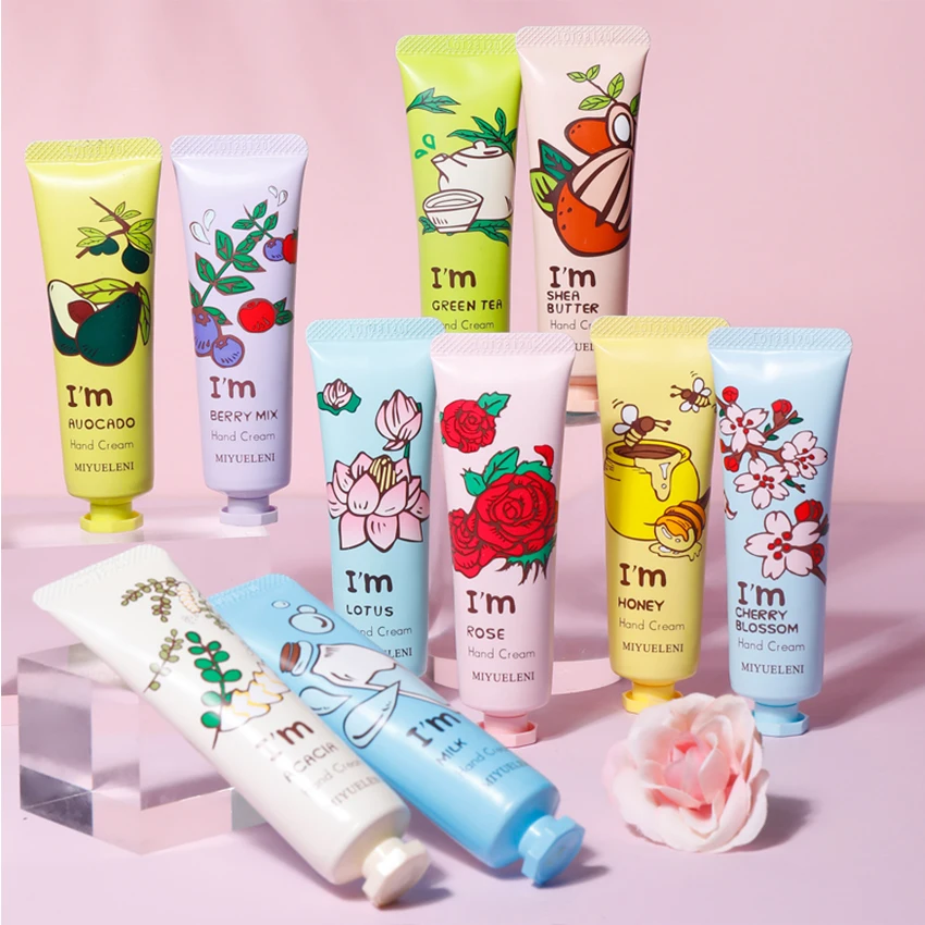 Wholesale Fruit Moisturizing Hydrating Hand Barrier Cream Lotion Anti Aging Wrinkles Hand Cream