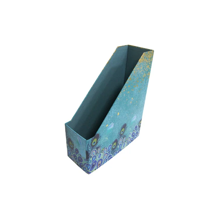 custom designer office folding cardboard paper box file