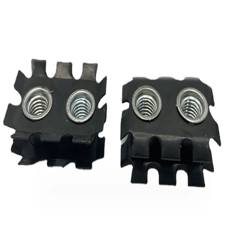 Manufacturer Manganese steel galvanized plum spring M6M8M10 clip nut inside the pipe with star nut insert sunflower clip nut