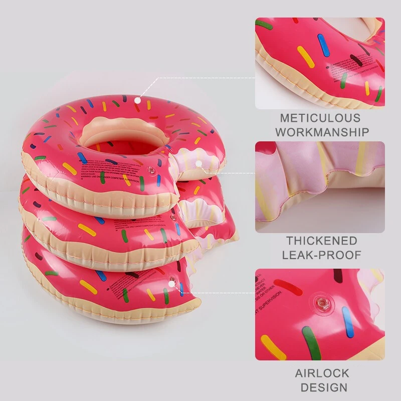 Hot Sales China Manufacturer Donut swim ring PVC Inflatable Baby Swimming Pool Float Circle Ring Party Toys for Adults