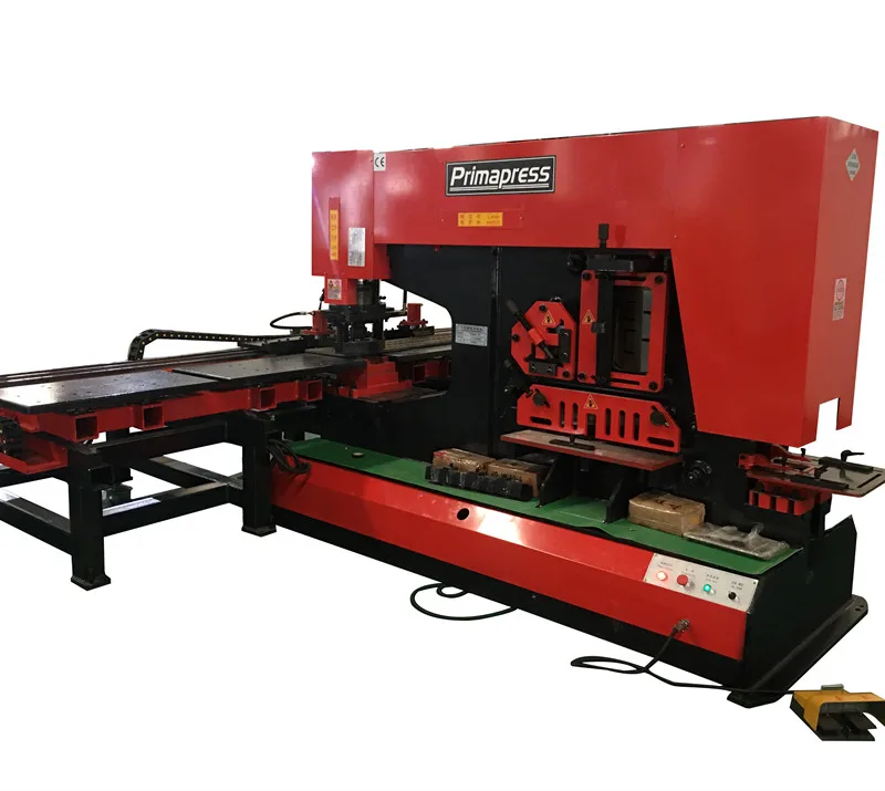 Cutting machine punching holes machine 90T ironwork machine with feeding table