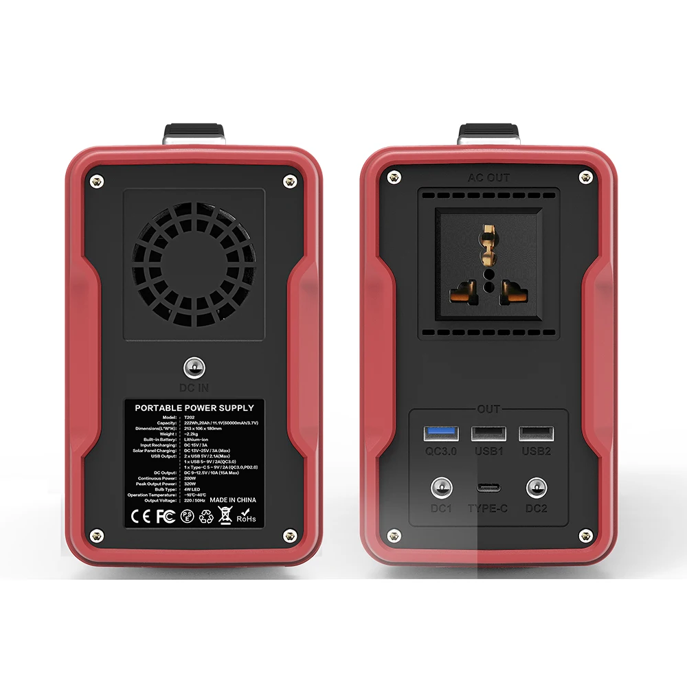 Wholesale Outdoor Camp Mini Portable Home Power Station Lithium Battery With Led Light